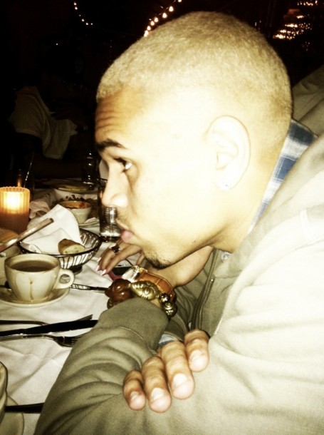 Chris Brown Blonde